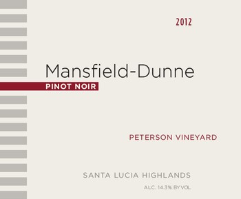 2012 Peterson Vineyard Pinot Noir Magnum
