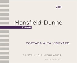 2018 Cortada Alta Vineyard Syrah