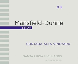 2016 Cortada Alta Vineyard Syrah